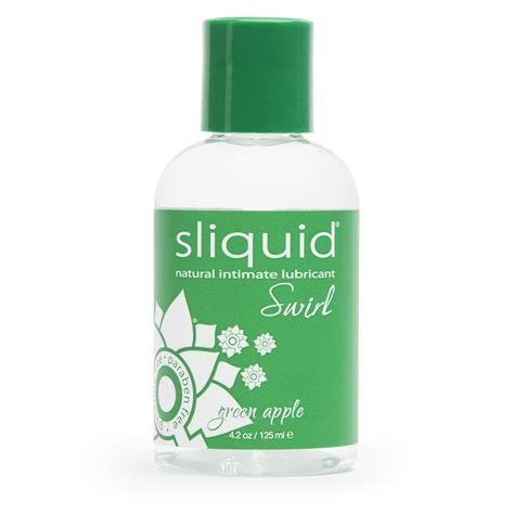 Sliquid Swirl Green Apple Flavoured Lubricant 125ml - Lovehoney AU