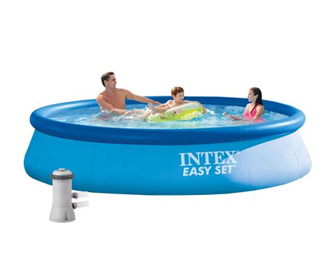 Надуваем басейн с филтърна помпа INTEX Easy Set, 366 х 76 см. | КОМСЕД