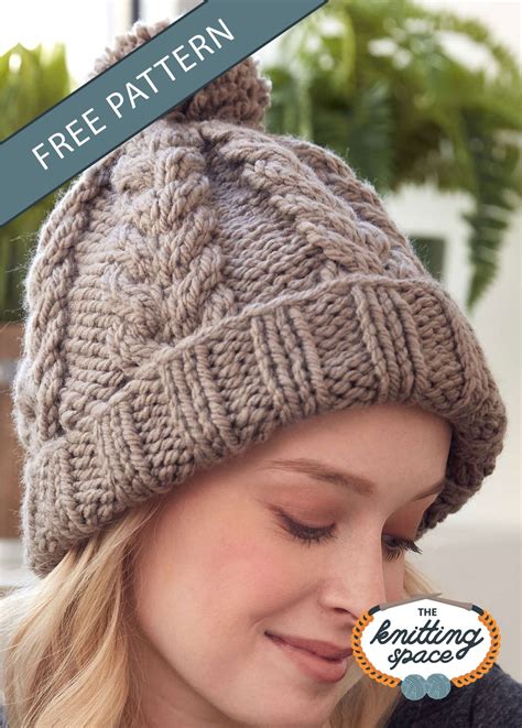 Cable Knitted Hat [FREE Knitting Pattern]