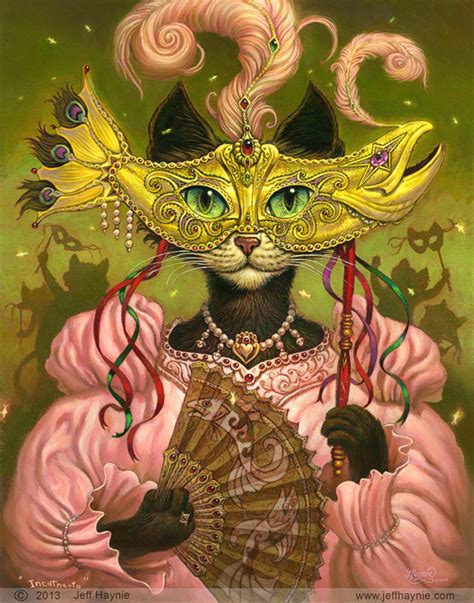 Mardi Gras Cat // 11x14 Print // MARDI GRAS Mask Cat Print // Black Cat ...