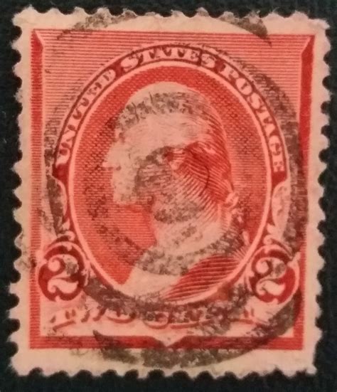 Washington Stamp 2 Cents - Surveys Hyatt