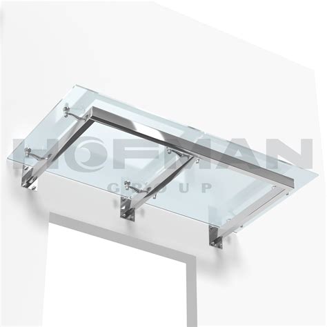 Козырек стеклянный на консоли. Тип 2.4 - Hofman Group