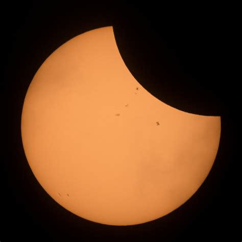 NASA captured photos and video of the ISS 'photobombing' today's solar