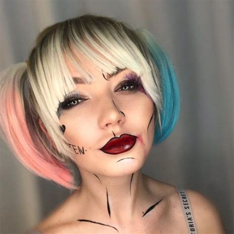 harley quinn bird  prey full lace short wigs cosplay etsy