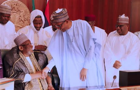 Buhari welcomes Tijjaniyya leader, Sheikh Ibrahim Nyass - P.M. News