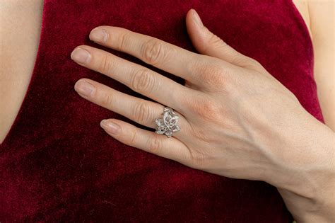 Серебряное эльфийское кольцо "Нэнья"