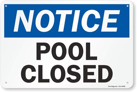 Pool Closed Until 2:30 pm Monday