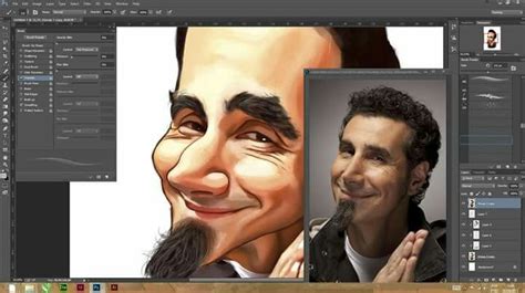 Serj Tankian caricature process. | Caricature, Polaroid film, Film