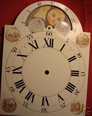 HEVEY METAL GRANDFATHER CLOCK DIAL | #22271618