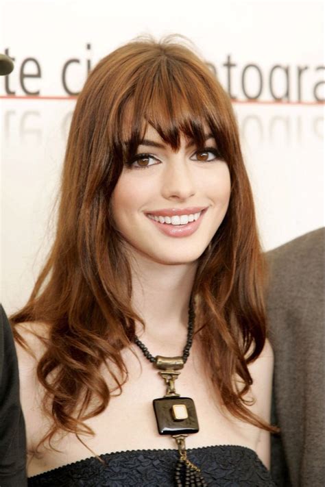 anne hathaway hairstyles  bangs long hair  bangs long hair