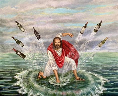винишко :: Иисус (Исусе) :: вода :: картина / смешные картинки и другие ...