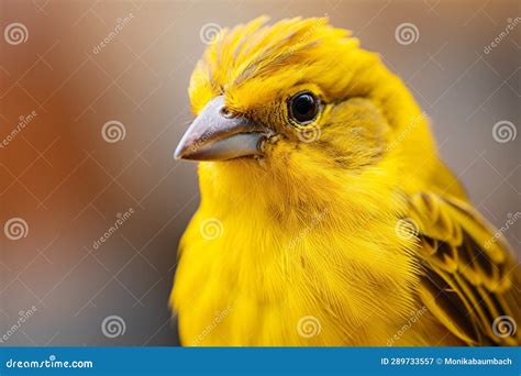 Close Up of Yellow Canary Bird Stock Illustration - Illustration of ...