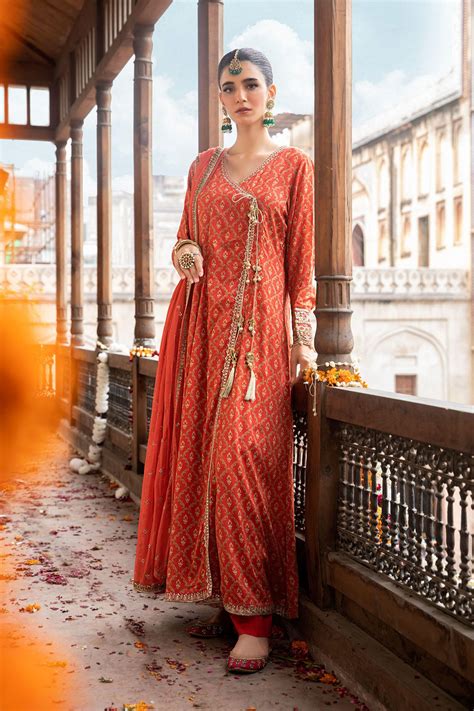 Angrakha Style Frocks & peshwas for wedding formal wear (2) - StylesGap.com