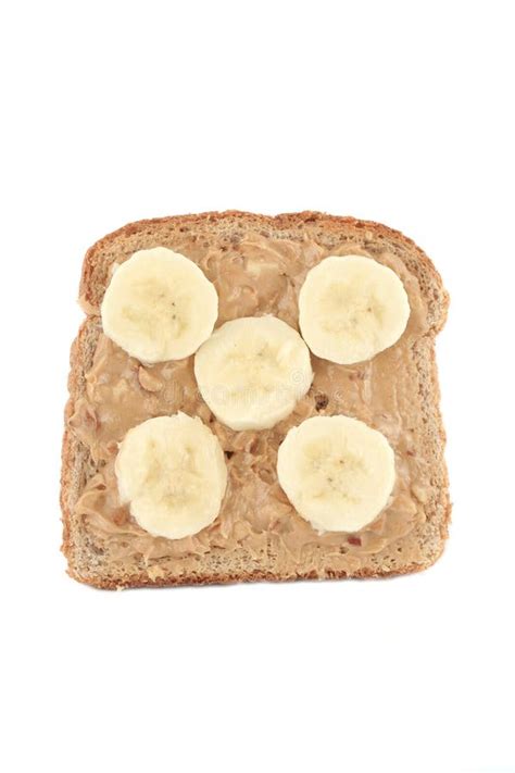 peanut butter toast stock photo image  health hunger