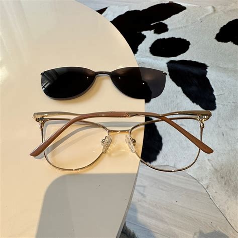 Armação De Óculos De Grau Clipon 2 em 1 Joyce Nude | Óculos Feminino