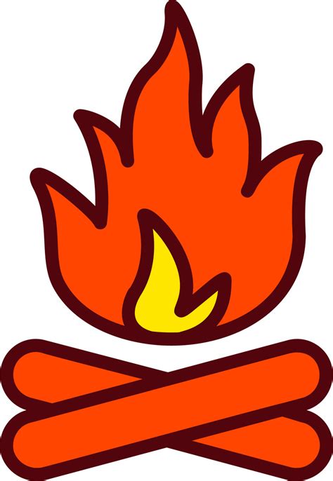 Bonfire Vector Icon 16387636 Vector Art at Vecteezy