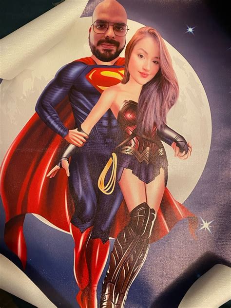 Custom super hero fan art custom canvas, Hobbies & Toys, Memorabilia ...