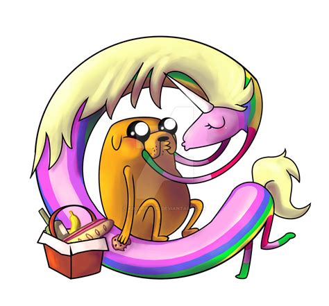 Jake and Lady Rainicorn by Kikirrikitiki on DeviantArt