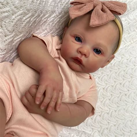 finished reborn doll meadow full silicone vinyl newborn toy  kids