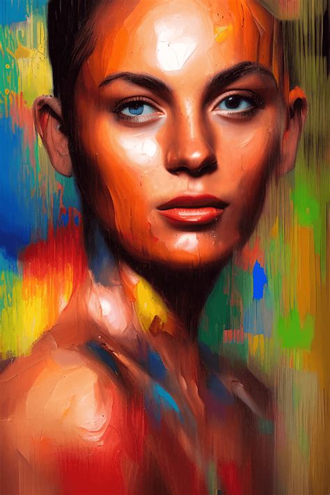 Oil Painting Portrait of Famous People with Serene Expression ...