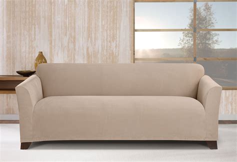 Stretch Morgan Sofa Slipcover | Box Cushion Slipcovers For Sofas – SureFit