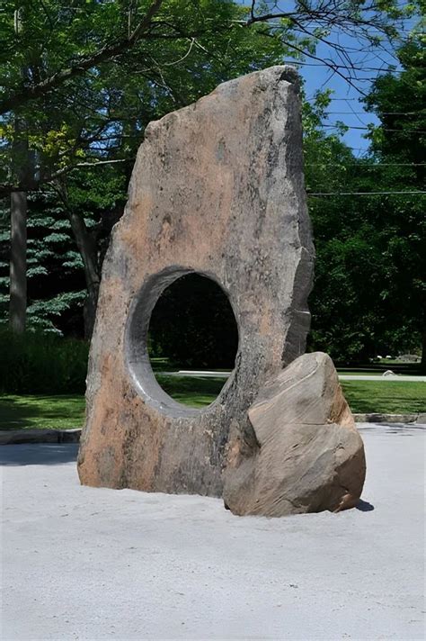 Gray Natural Stone Artifacts Sculpture Carving Stone Boulders Art Works ...