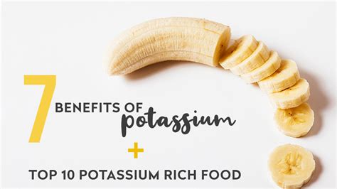 7 Health Benefits of Potassium + Top 10 Potassium-Rich Foods | FOOD ...