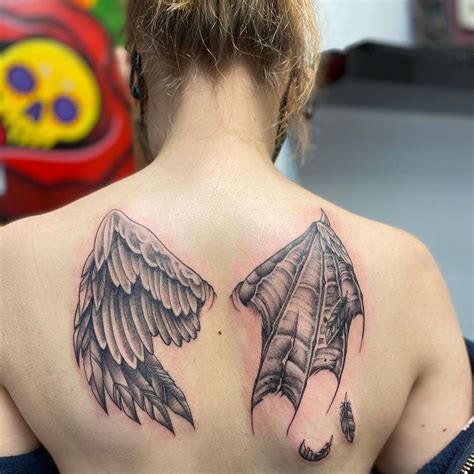 Tattoo • Подборка тату: Крылья на спине (57 фото)