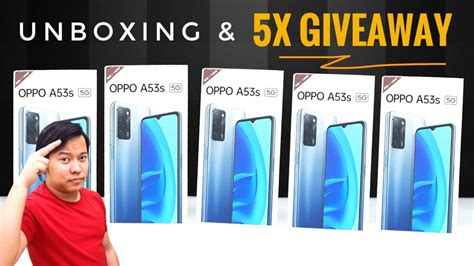 Unboxing New OPPO A53s 5G Phone & 5x Giveaway ⚡ 5G Phone Under ₹15000 ...