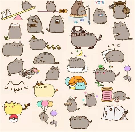 pusheen - Google Search | Dessins mignons, Petit dessin, Fond d'écran chat