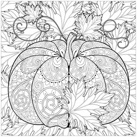 Autumn Leaves Coloring Pages