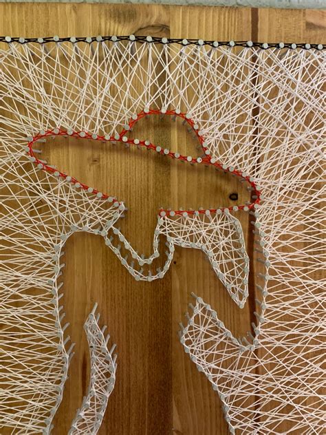 Lady in Red string art wall hanging string art decorative | Etsy