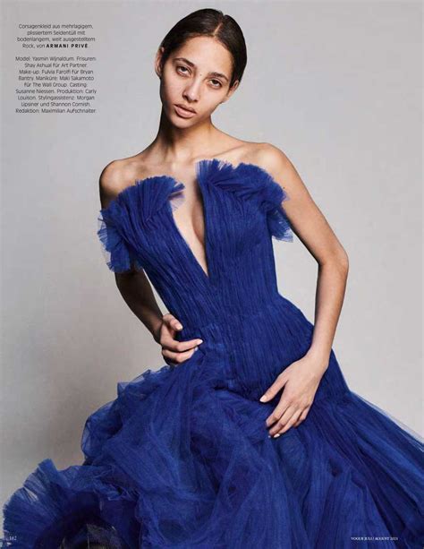 Yasmin Wijnaldum in Couture Lensed by Chris Colls Vogue Germany — Anne