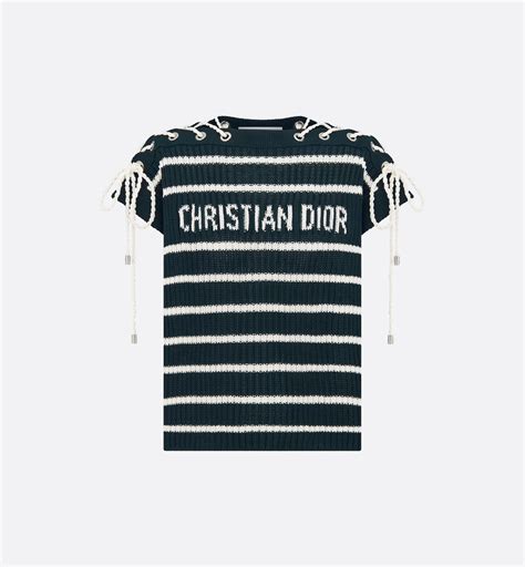 Maglione con maniche ad aletta annodate Dioriviera Maglia di cotone D