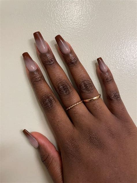 milky nude nails  dark skin  ideas embracing elegance