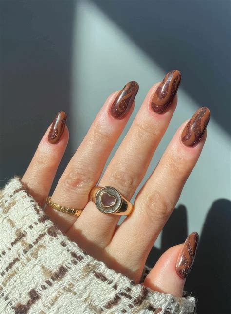 44 Chic Brown Nails Ideas For The Fall - Styleoholic