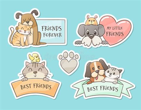 Friendship sticker stock illustration. Illustration of sticker - 73089504