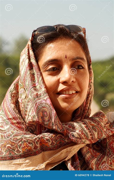 Rich Indian woman watching stock photo. Image of classic - 6094278