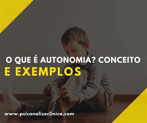 O Que É Ter Autonomia - O que é Autonomia? Conceito e exemplos - Psicanálise Clínica