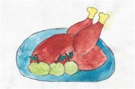 Рисунки на тему: Моё любимое блюдо. Срисовки для детей.