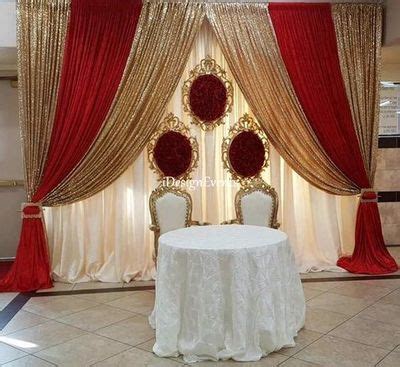 Red And Gold Wedding Backdrop ~ 26 Best Practices For DESIGN