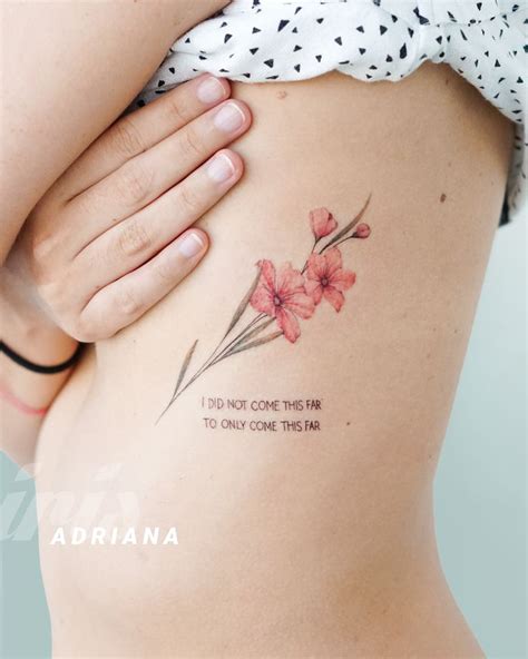 Elegant and Minimalist Flower Tattoos