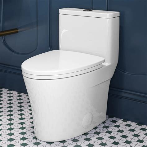 HOROW T0307W Skirted Toilet with Dual Flush & Soft-Close Seat