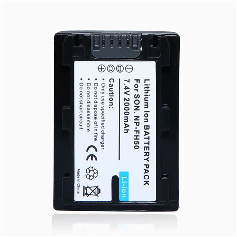 1Pcs 2000mAh NP FH50 NP FH50 NPFH50 Rechargeable Camera Battery For ...