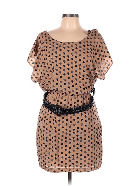 City Triangles Tan Casual Dress Size L - 57% off | thredUP