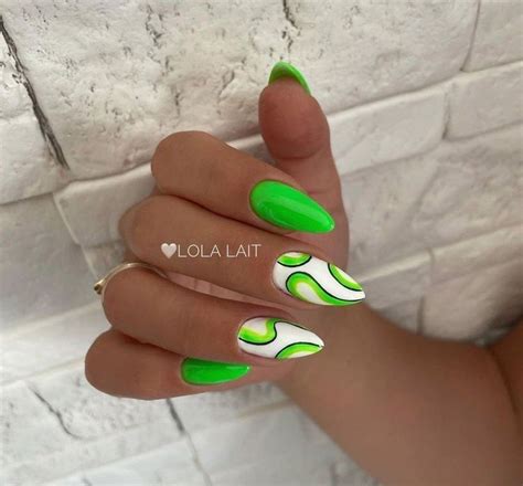Neon Green Matte Nails