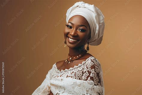 portrait   nigerian woman nigerian woman  traditional yoruba