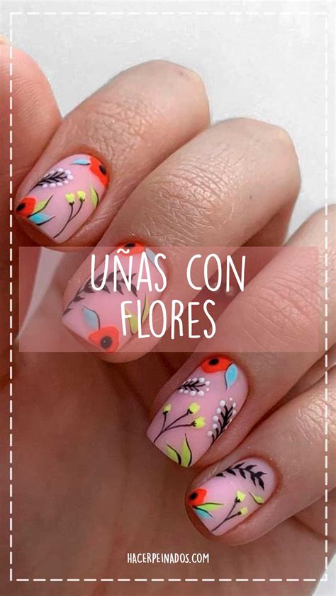 +15 Diseños de UÑAS con FLORES | Decoradas y con Piedras