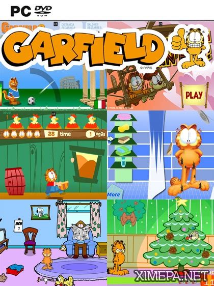 Скачать Гарфилд. Сборник игр (Англ) - Мини - Игры ПК торрент