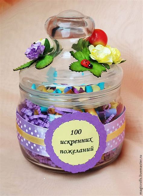 баночка пожеланий - Поиск в Google | Юбилейные открытки, Банки для ...